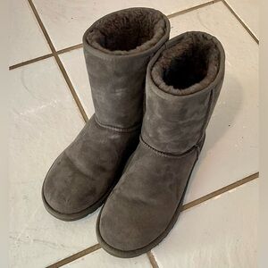 UGG Soft Gray Shearling Boots